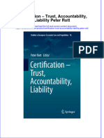 Download pdf Certification Trust Accountability Liability Peter Rott ebook full chapter 