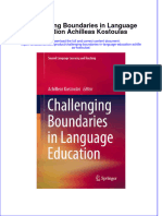 PDF Challenging Boundaries in Language Education Achilleas Kostoulas Ebook Full Chapter