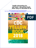 ebffiledoc_30Download textbook Cdc Health Information For International Travel The Yellow Book 2018 1St Edition Gary W Brunette Et Al ebook all chapter pdf 