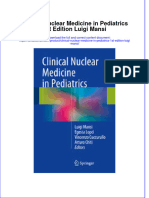 Textbook Clinical Nuclear Medicine in Pediatrics 1St Edition Luigi Mansi Ebook All Chapter PDF