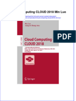 Textbook Cloud Computing Cloud 2018 Min Luo Ebook All Chapter PDF