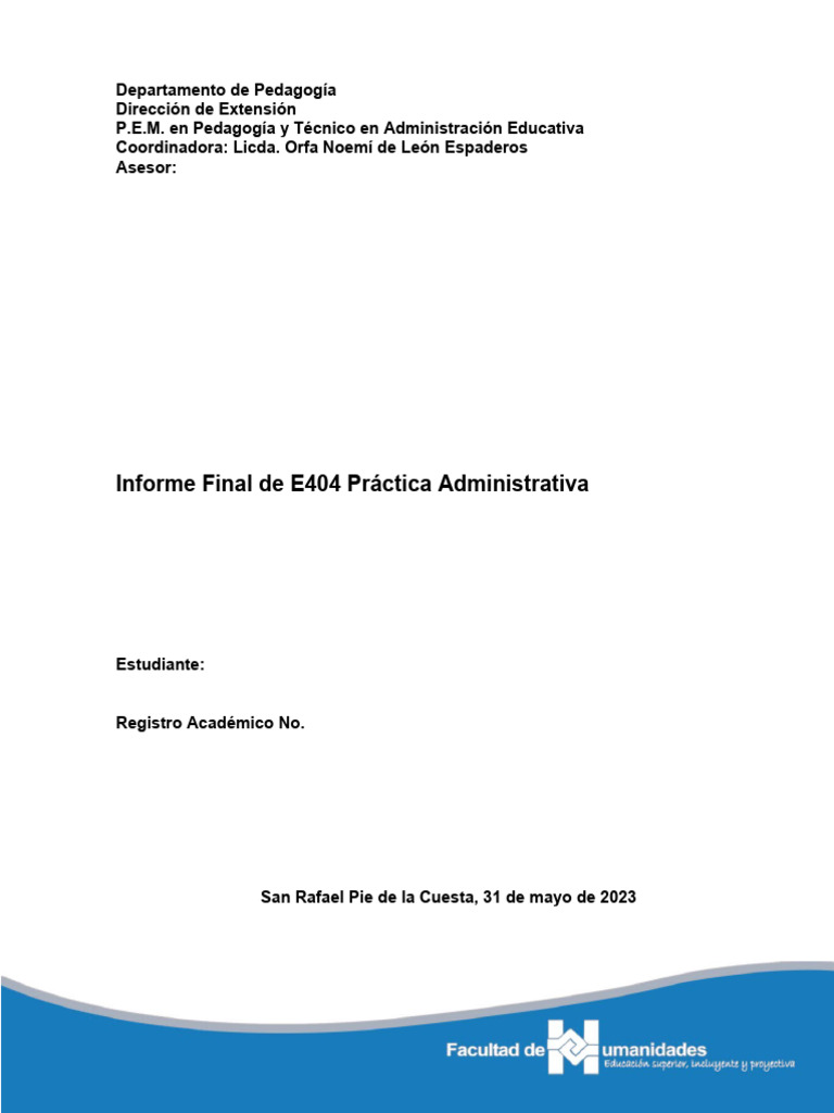 Formato de Práctica | PDF | Plan de estudios | Liderazgo