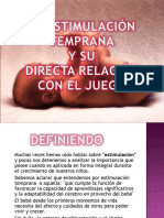 LA ESTIMULACIÓN TEMPRANA Y SU DIRECTA RELACIÓN CON EL JUEGO (2)