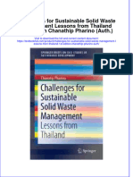 Download textbook Challenges For Sustainable Solid Waste Management Lessons From Thailand 1St Edition Chanathip Pharino Auth ebook all chapter pdf 