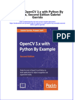 Textbook Code For Opencv 3 X With Python by Example Second Edition Gabriel Garrido Ebook All Chapter PDF