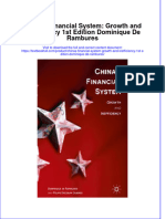 Download textbook Chinas Financial System Growth And Inefficiency 1St Edition Dominique De Rambures ebook all chapter pdf 