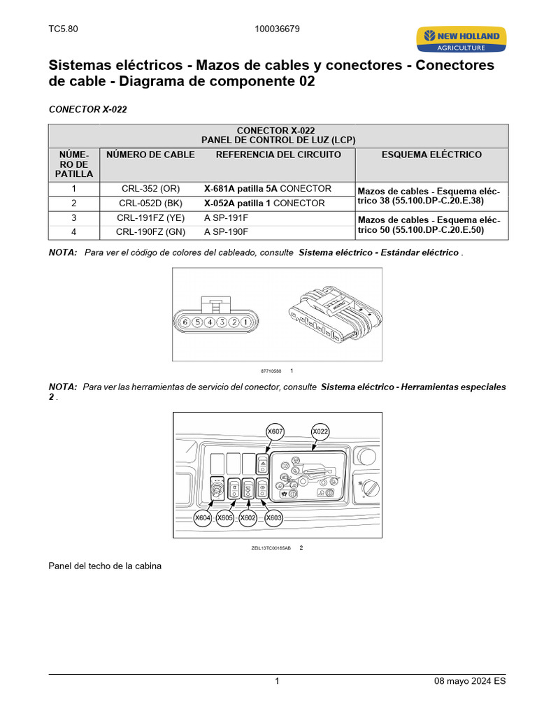 Conectores de cable diagrama de componente 02 55 100 af c 20 f 02