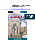 Download full chapter Cambridge Preliminary Legal Studies 4Th Edition Paul Milgate pdf docx