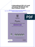 Full Chapter Cambridge International As A Level Physics Practical Workbook 2Nd Edition Graham Jones PDF