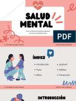 Presentación Charla Salud Mental Ilustrativo Naranja