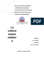 CUTURA EMPRENDEDORA