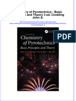 Download textbook Chemistry Of Pyrotechnics Basic Principles And Theory 3 Ed Conkling John A ebook all chapter pdf 