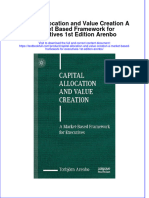 Download full chapter Capital Allocation And Value Creation A Market Based Framework For Executives 1St Edition Arenbo pdf docx