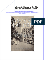 Textbook Colonial Lahore A History of The City and Beyond 1St Edition Ian Talbot Ebook All Chapter PDF