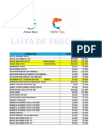 Lista Precios Alisur-Mafer