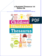 Download textbook Children S Illustrated Thesaurus 1St Edition Dk ebook all chapter pdf 