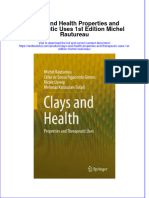Textbook Clays and Health Properties and Therapeutic Uses 1St Edition Michel Rautureau Ebook All Chapter PDF