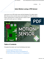 raspberry pi motion sensor