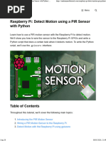 raspberry pi motion sensor