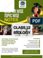 Class 12 Bio Chapter Wise Topic Wise Notes Chapter-1 Sexual Reproduction in Flowering Plants