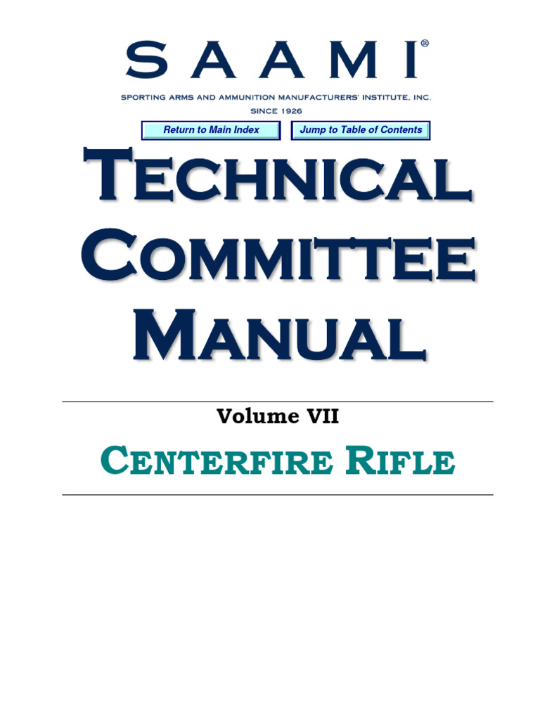Volume VII - Centerfire Rifle | PDF | Cartridge (Firearms) | Gun Barrel