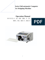 S W T Series Full-Automatic Computer Wire Stripping Machine Operation Manual