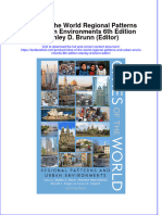 Download textbook Cities Of The World Regional Patterns And Urban Environments 6Th Edition Stanley D Brunn Editor ebook all chapter pdf 