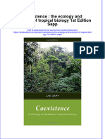 Textbook Coexistence The Ecology and Evolution of Tropical Biology 1St Edition Sapp Ebook All Chapter PDF