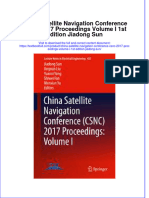 Textbook China Satellite Navigation Conference CSNC 2017 Proceedings Volume I 1St Edition Jiadong Sun Ebook All Chapter PDF