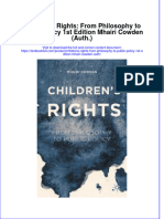Full Chapter Childrens Rights From Philosophy To Public Policy 1St Edition Mhairi Cowden Auth PDF