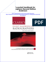 Download textbook Clarks Pocket Handbook For Radiographers Second Edition Anderson ebook all chapter pdf 