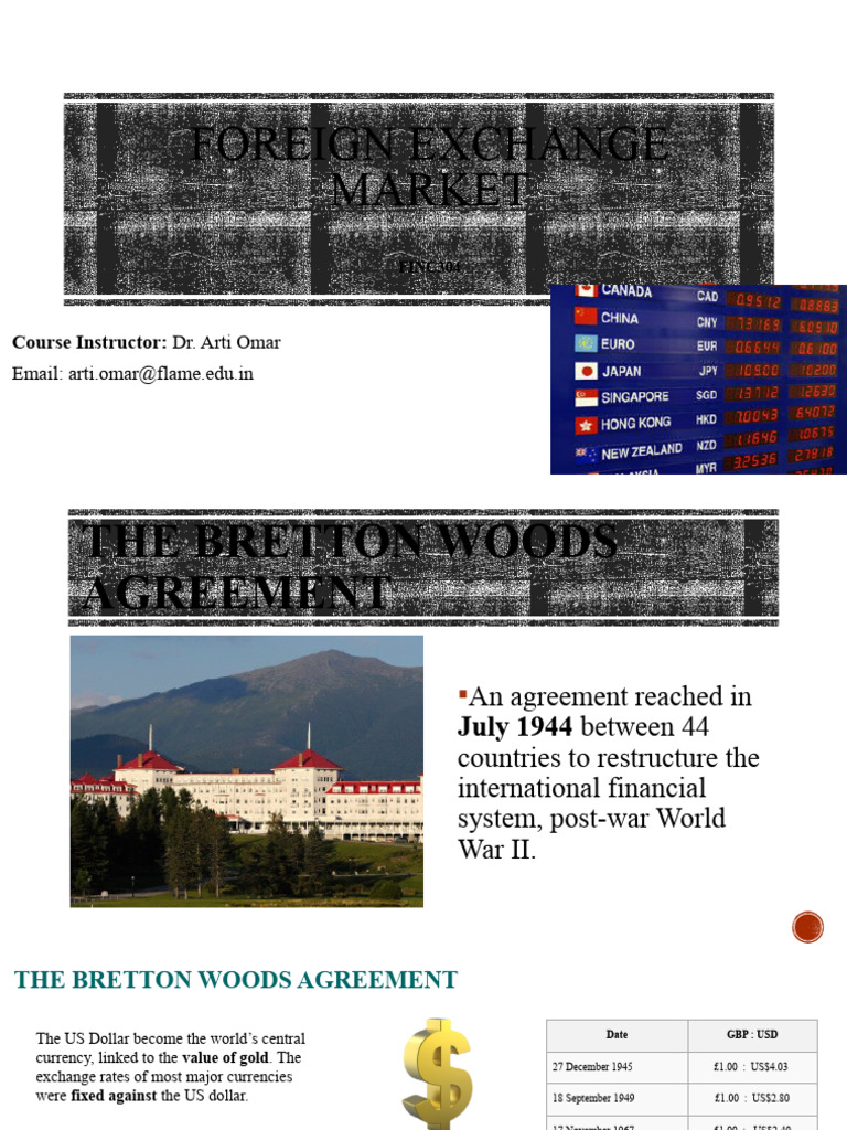 Foreign Exchange Market Pdf Foreign Exchange Market Exchange Rate