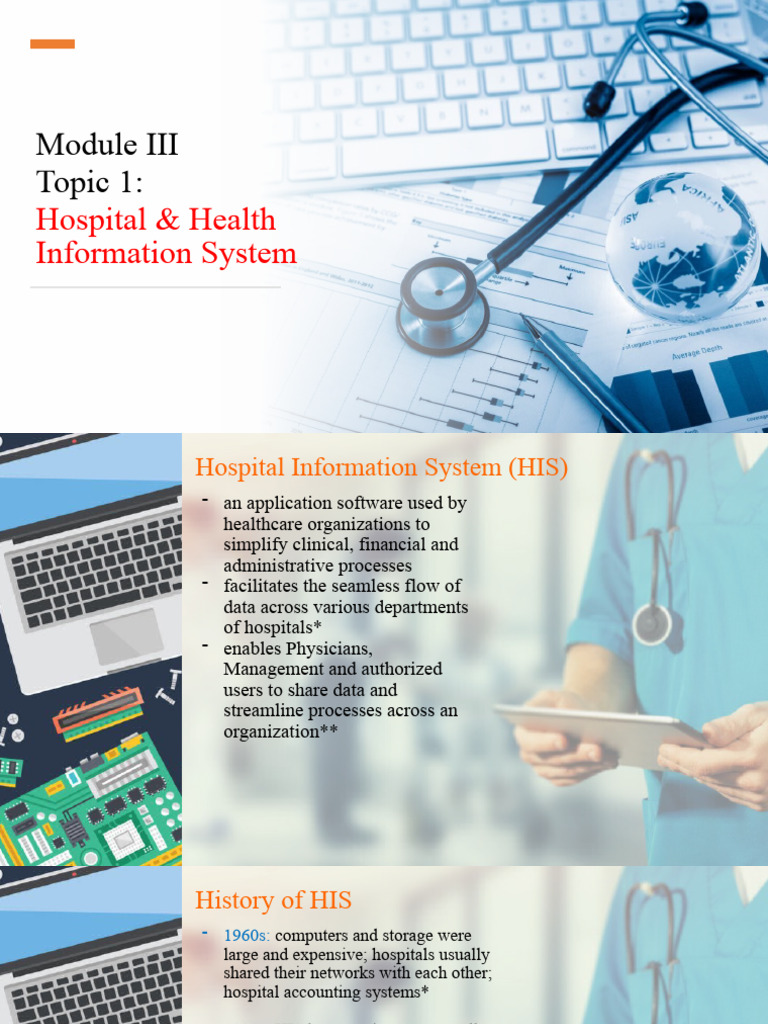 Overview of Hospital Information Systems | PDF | Health Informatics ...