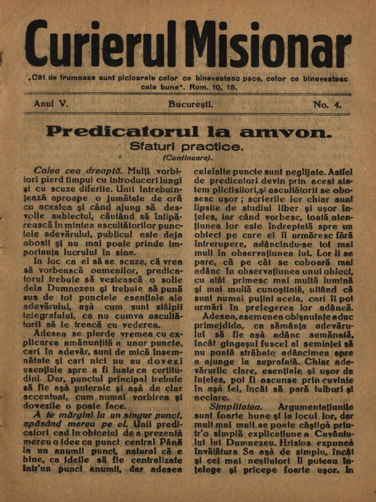 Predicatorul La Amvon.: Sfaturi Practice | PDF