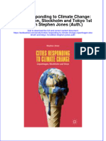 Download textbook Cities Responding To Climate Change Copenhagen Stockholm And Tokyo 1St Edition Stephen Jones Auth ebook all chapter pdf 