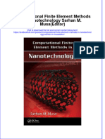 Textbook Computational Finite Element Methods in Nanotechnology Sarhan M Musaeditor Ebook All Chapter PDF