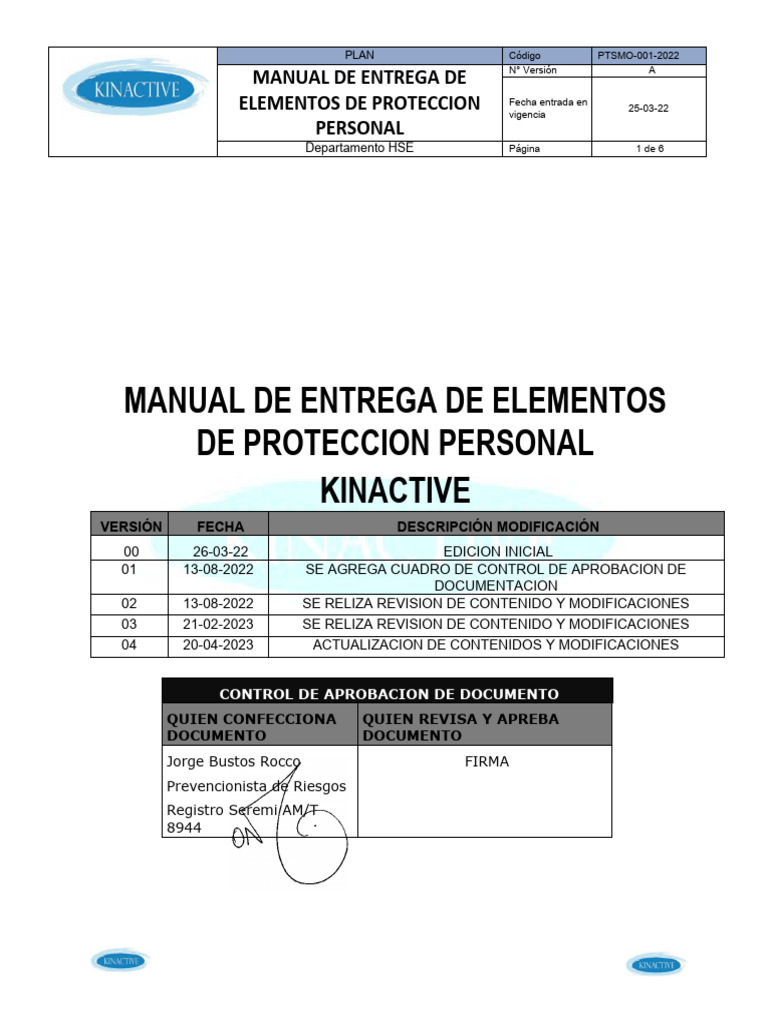 3 Manual De Elementos De Proteccion Personal Pdf