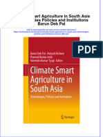 PDF Climate Smart Agriculture in South Asia Technologies Policies and Institutions Barun Deb Pal Ebook Full Chapter