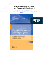 Download textbook Computational Intelligence And Intelligent Systems Kangshun Li ebook all chapter pdf 