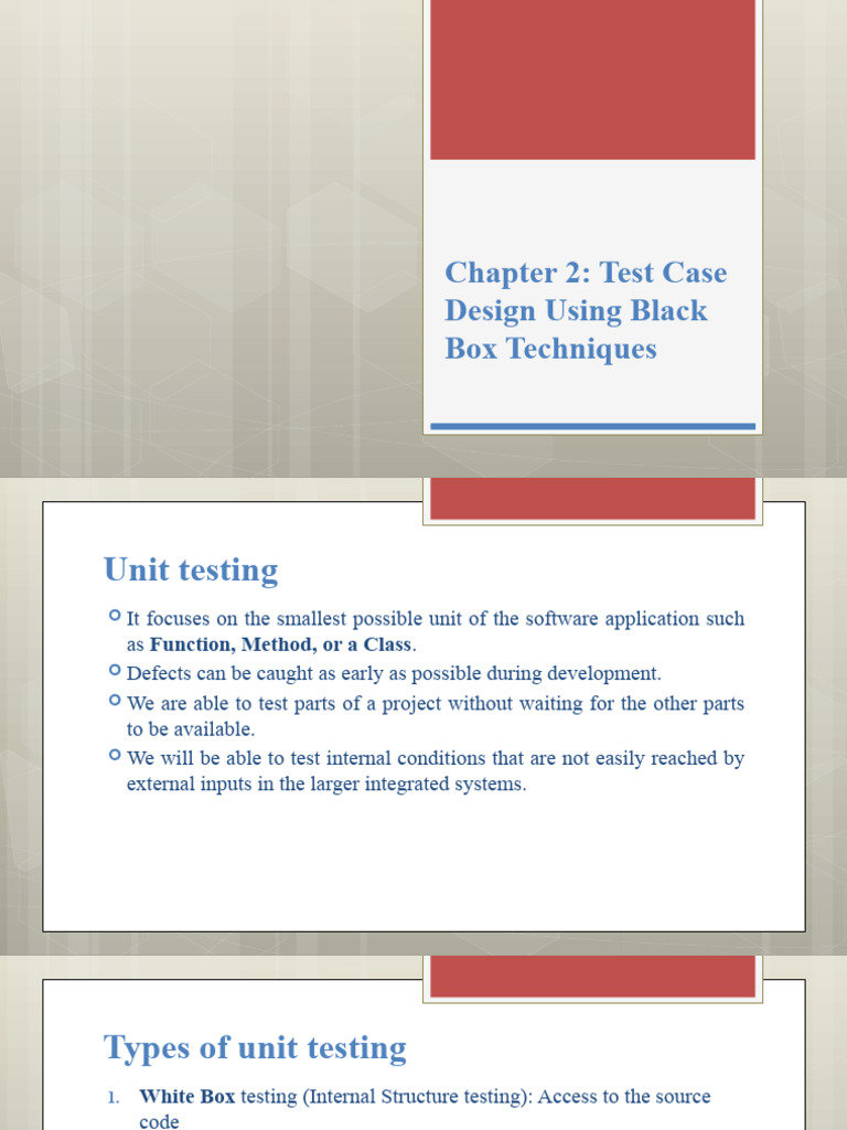 Test Case Design Using Black Box Techniques | PDF | Software Testing ...