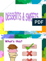 Desserts and Sweets Choose The Word