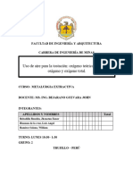 Aire teórico o cantidad de oxígeno teórico