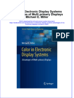 Textbook Color in Electronic Display Systems Advantages of Multi Primary Displays Michael E Miller Ebook All Chapter PDF
