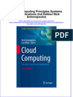 Download textbook Cloud Computing Principles Systems And Applications 2Nd Edition Nick Antonopoulos ebook all chapter pdf 