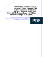 Download textbook Cloud Infrastructures Services And Iot Systems For Smart Cities Second Eai International Conference Iissc 2017 And Cn4Iot 2017 Brindisi Italy April 20 21 2017 Proceedings 1St Edition ebook all chapter pdf 