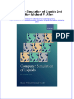 Textbook Computer Simulation of Liquids 2Nd Edition Michael P Allen Ebook All Chapter PDF