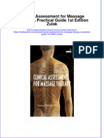Full Chapter Clinical Assessment For Massage Therapy A Practical Guide 1St Edition Zulak PDF