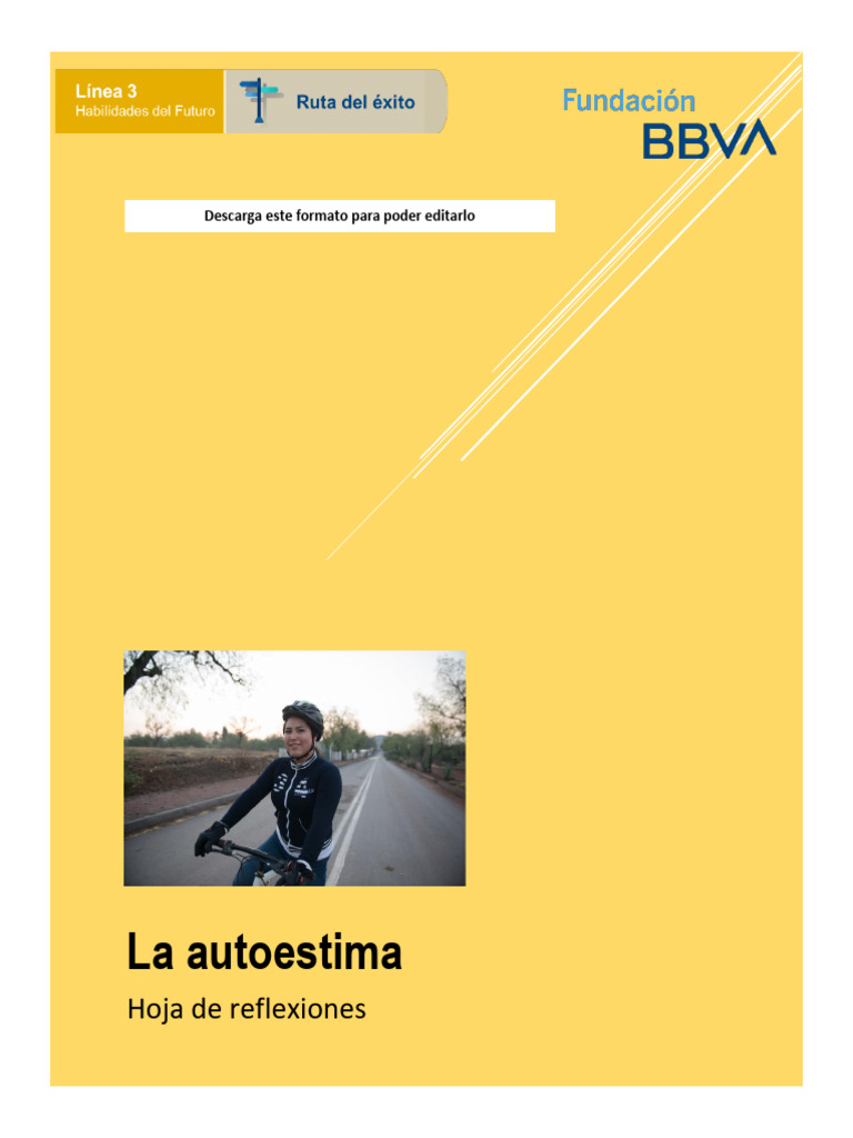 La Autoestima - Hoja de Reflexiones | PDF | Crecimiento personal y ...