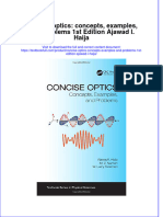 Download textbook Concise Optics Concepts Examples And Problems 1St Edition Ajawad I Haija ebook all chapter pdf 