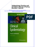 Download full chapter Clinical Epidemiology Practice And Methods 3Rd Edition Patrick S Parfrey Brendan J Barrett pdf docx